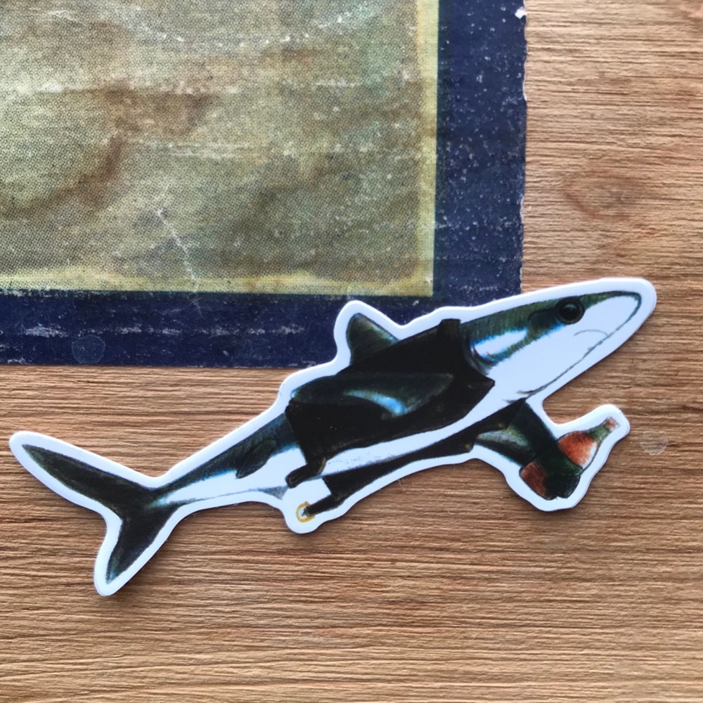 BAD SHARK Brandy Melville Sticker